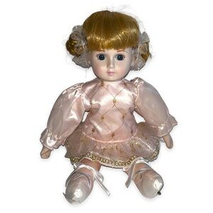 The San Francisco Music Box Ballerina Porcelain Doll‎ Musical Wind Up 12 Inch